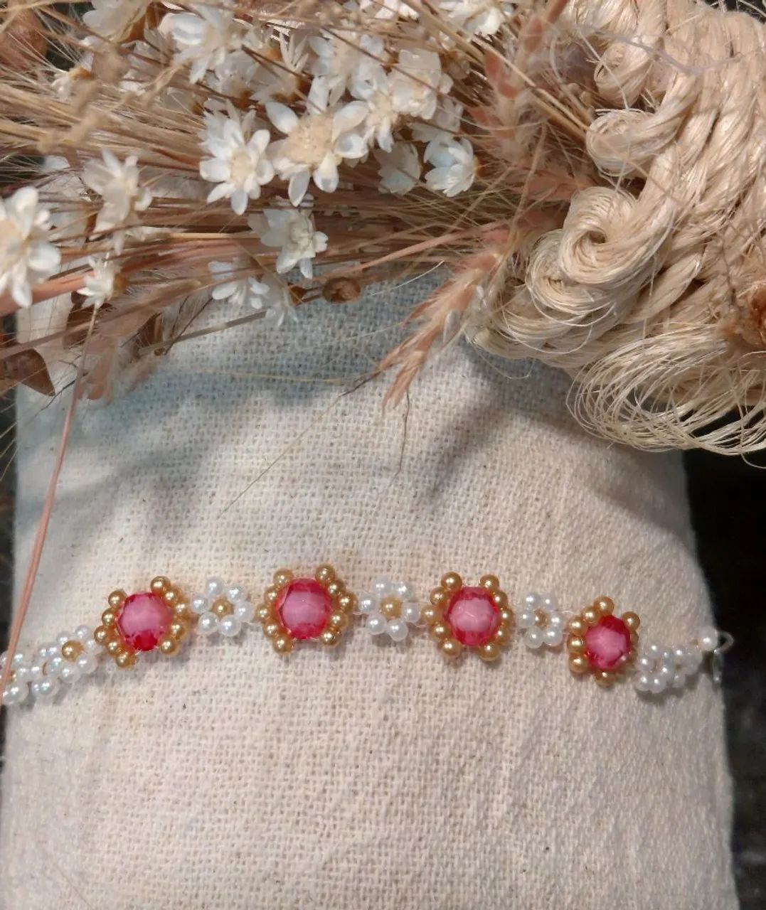 Pulseira artesanal miçangas luxo - Foto 4