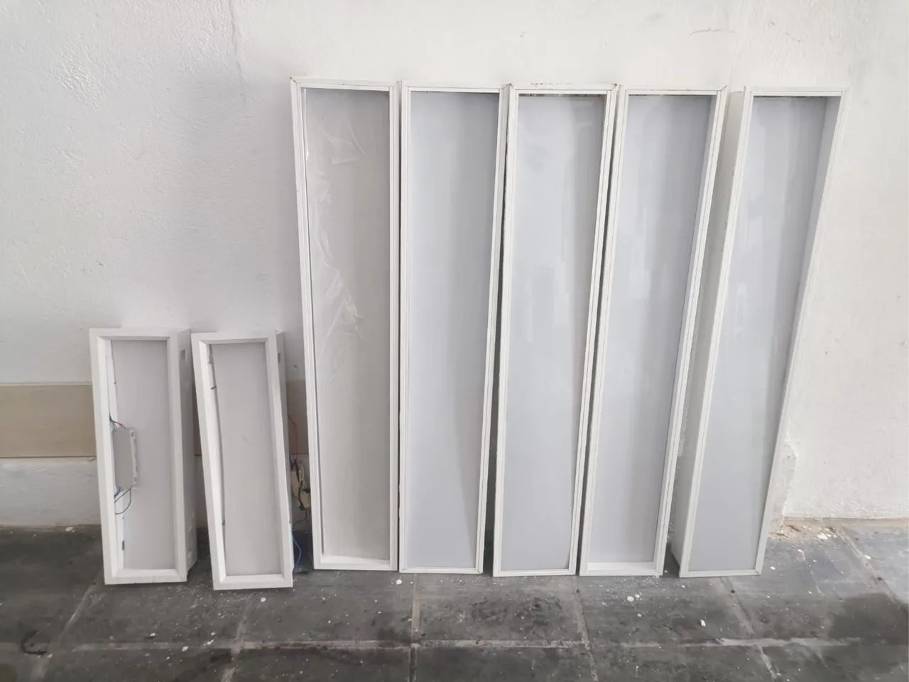 7 luminárias de embutir lâmpada tubular - Foto 2