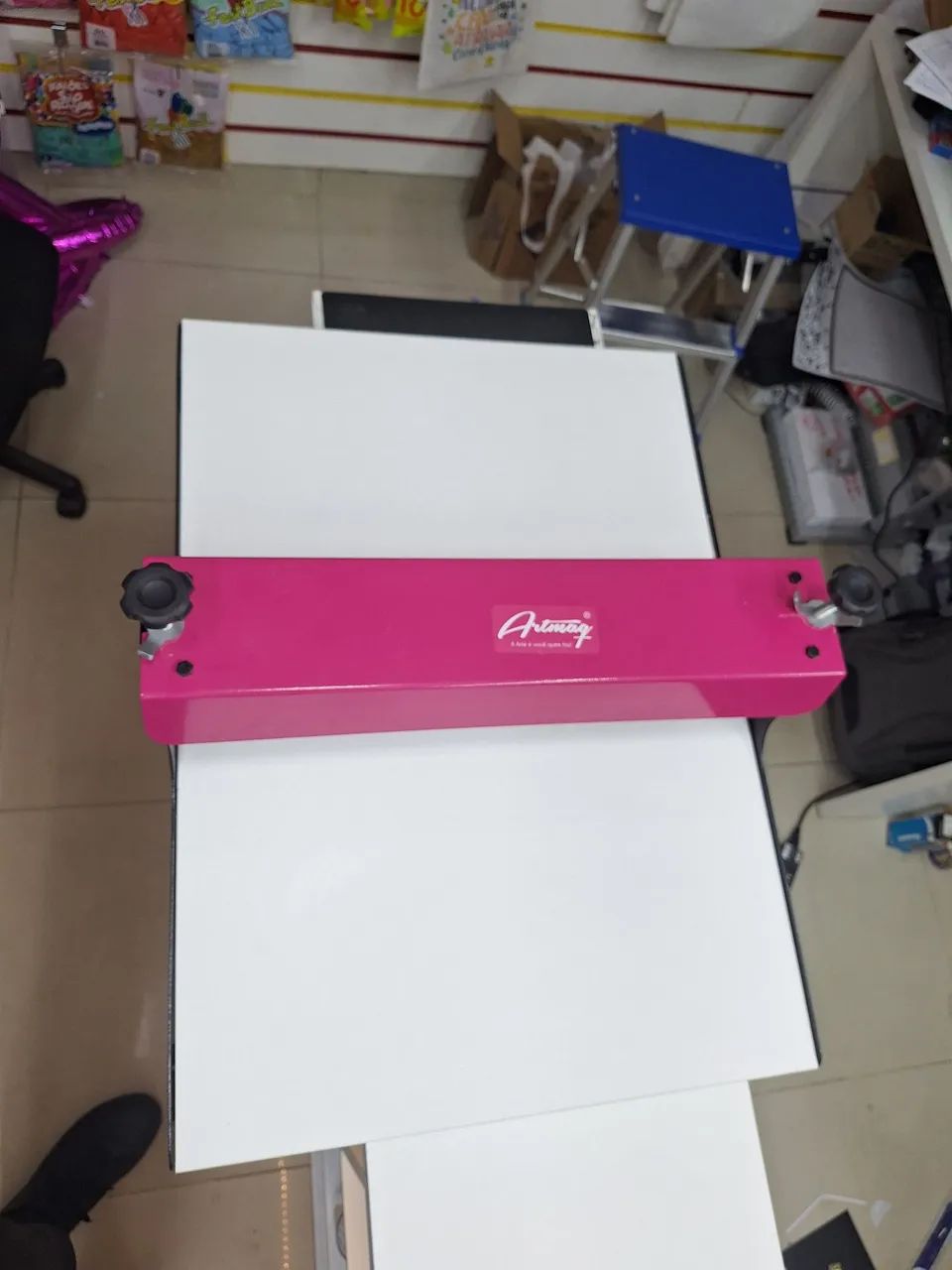 Máquina de Corte e Vinco Manual de 50cm + 5 Facas junto