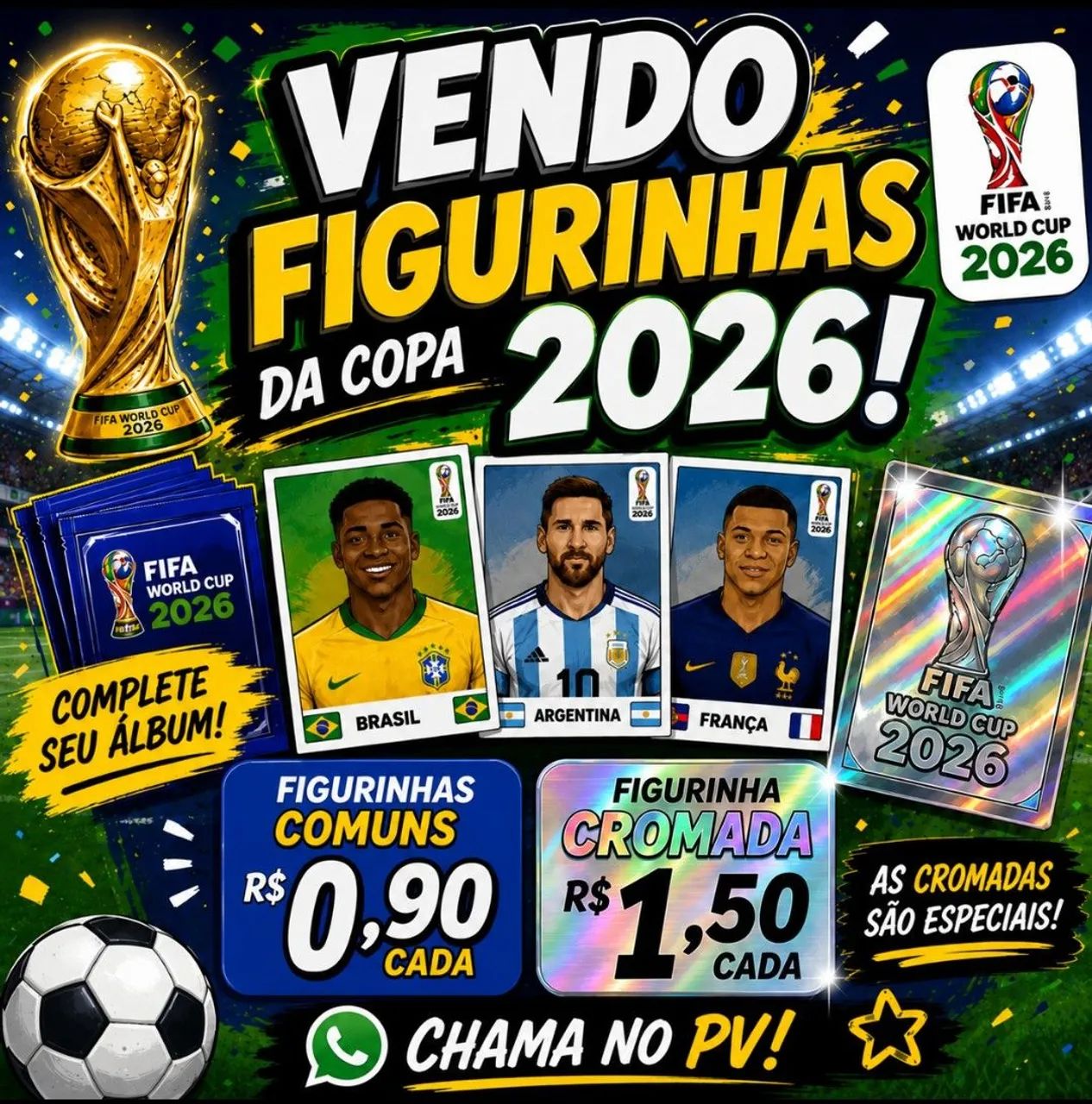 VENDO E TROCO FIGURINHAS DA COPA(LEIAM A DESCRIÇÃO)