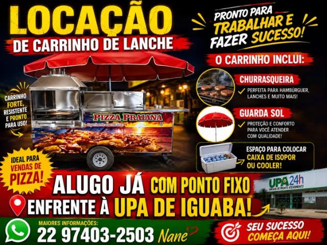 Locação de Carrinho de Lanches