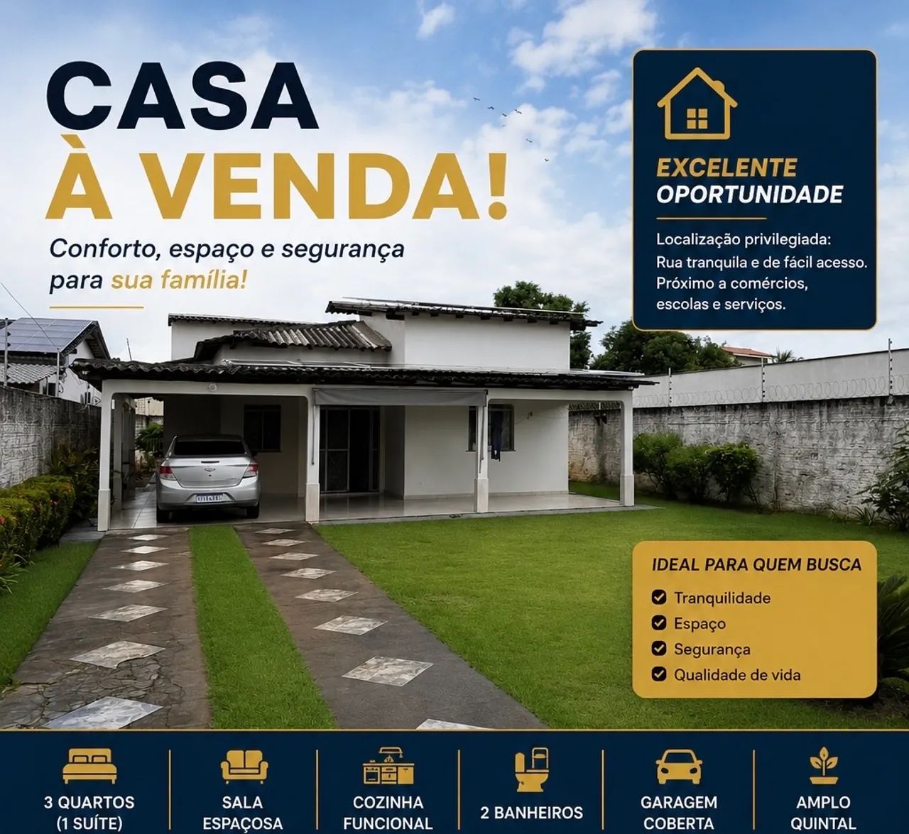 Vendo Casa bairro Caranã (perto do Fórum Criminal)