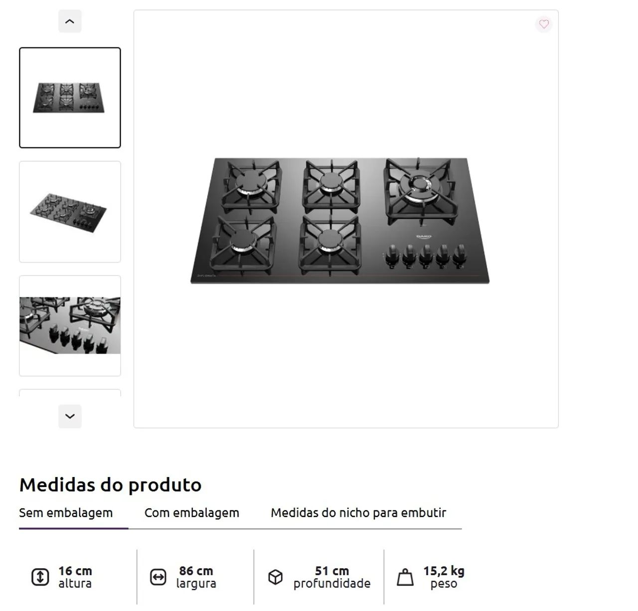 Cooktop 5 Bocas Dako - Foto 2