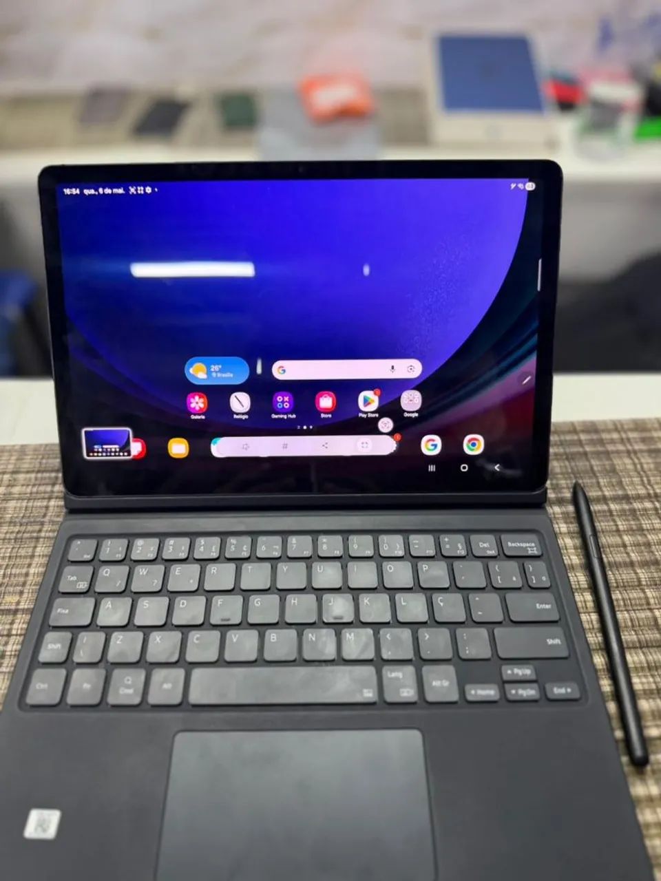 SAMSUNG TAB S9 256GB/12 RAM CANETA+TECLADO