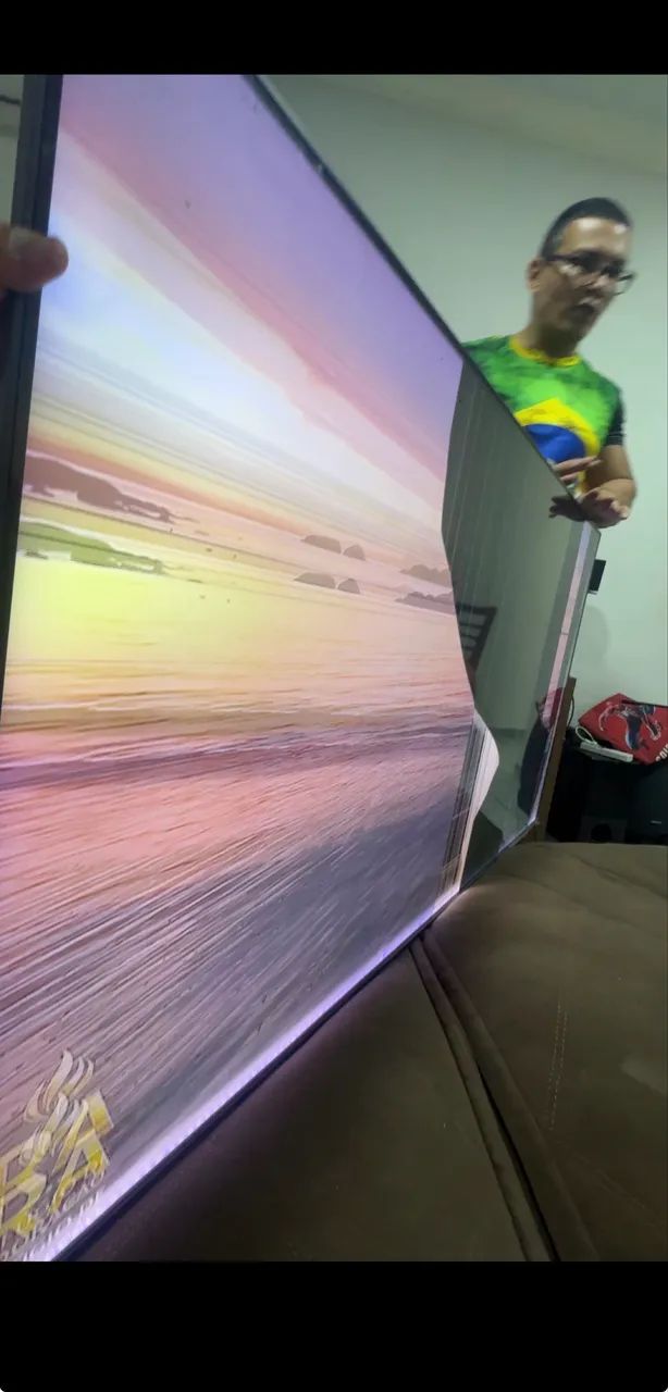Tv 55 Samsung tela queimada - Foto 2