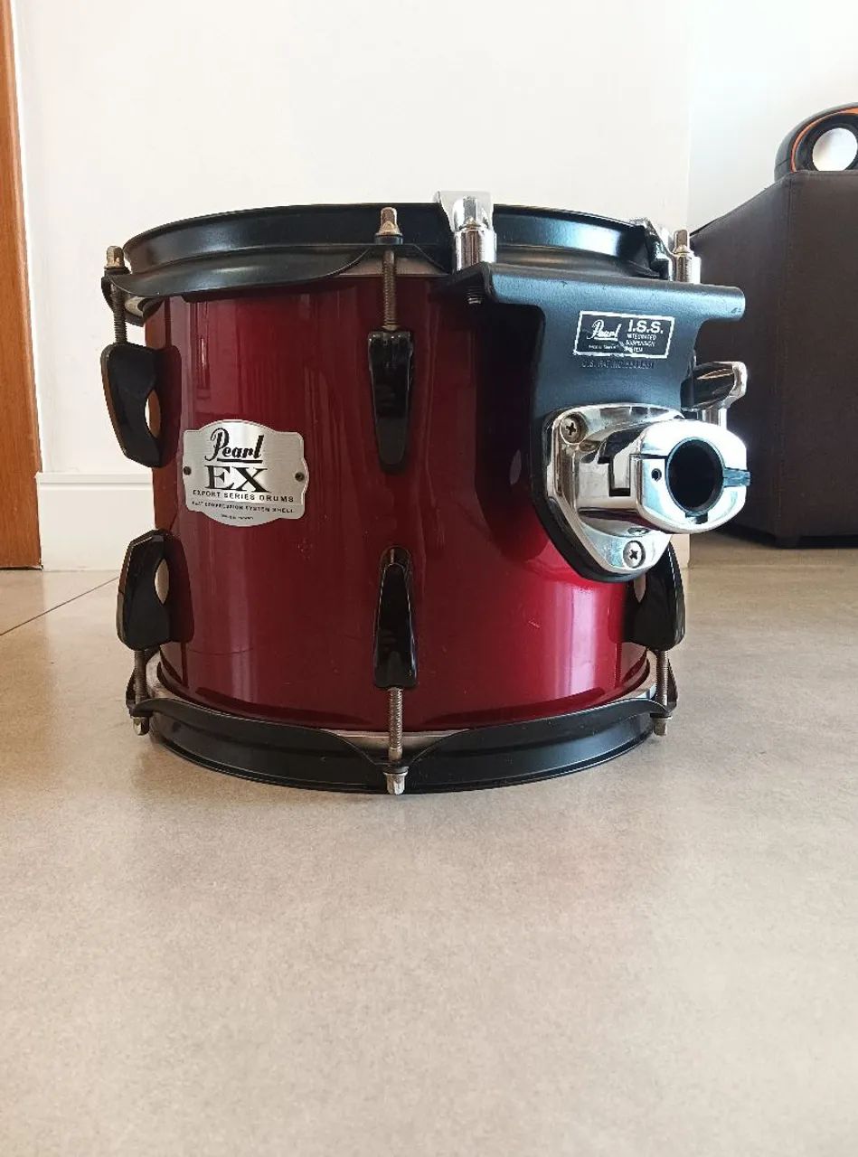 ## Tom 10 de bateria Pearl Export EX, com ISS, perfeitas condições, raridade!!