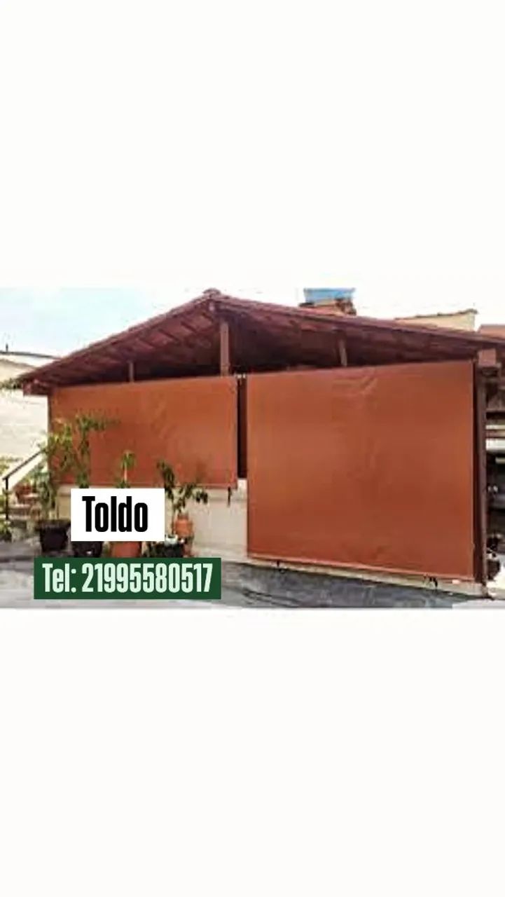 Cobertura de lona para área externa.