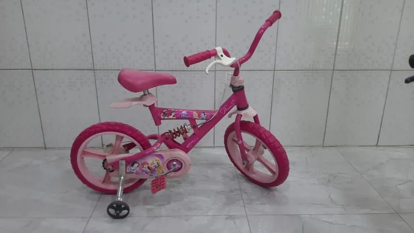 Bicicleta Rosa aro 14  - Foto 4