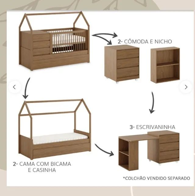 BERÇO MULTIFUNCIONAL GO LILIBEE - Foto 4