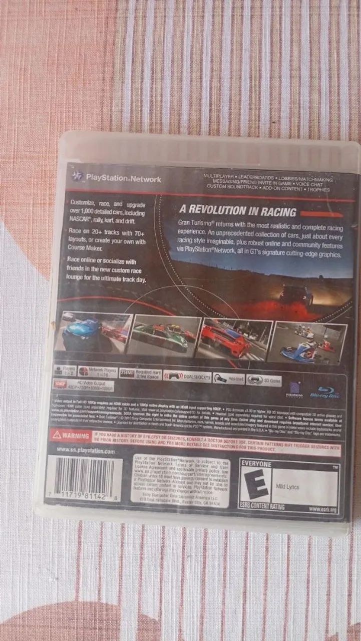 Gran turismo 5 ps3 Novo com manual na capa - Foto 3