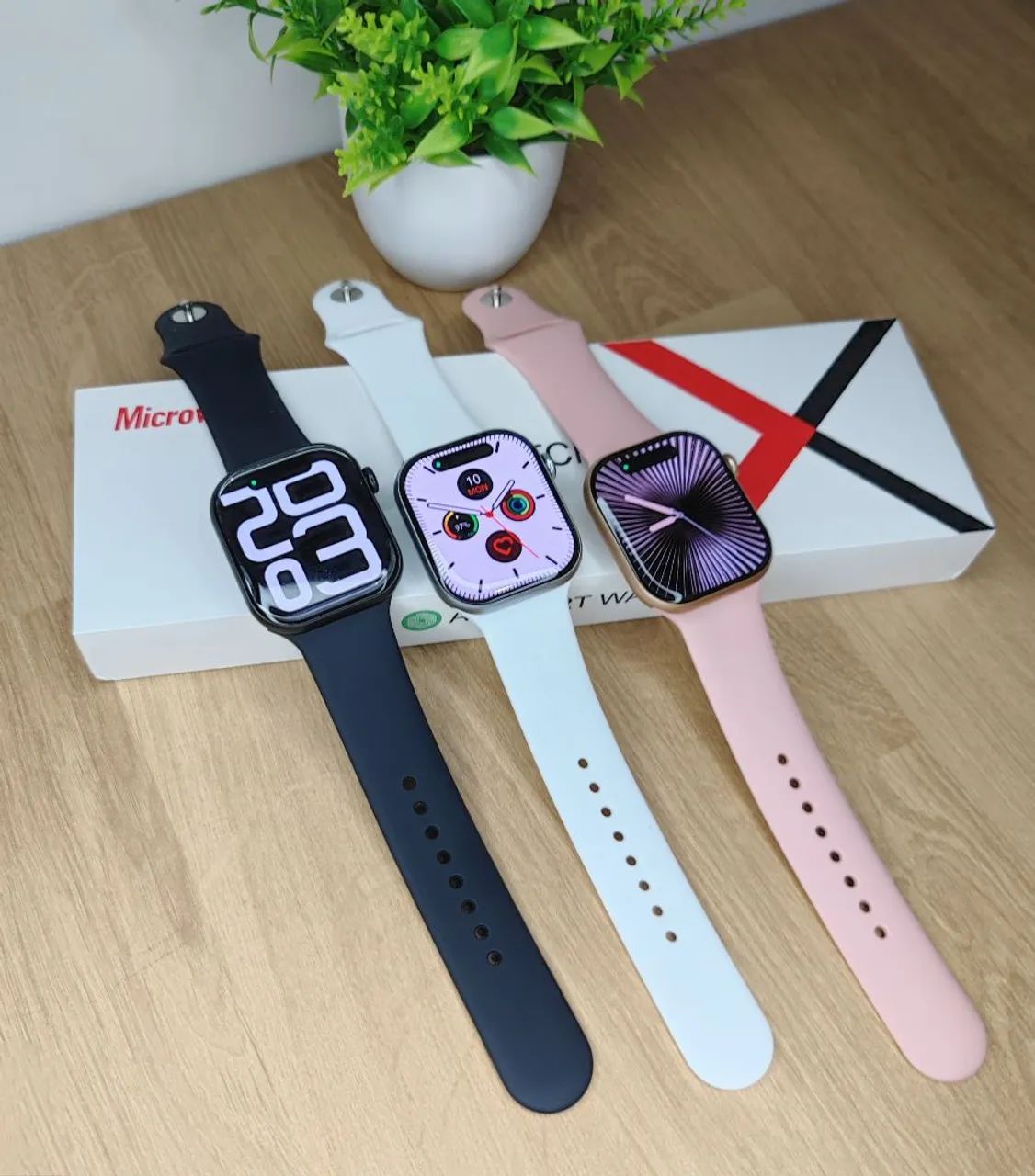 Smartwatch Microwear W10 Pro 46mm Amoled 2 pulseiras - Foto 2
