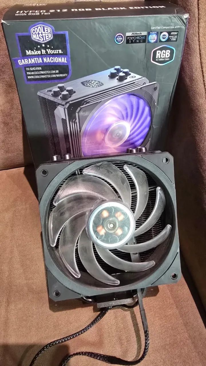 Air Cooler CoolerMaster Hyper 212 RGB Black Edition - Foto 2