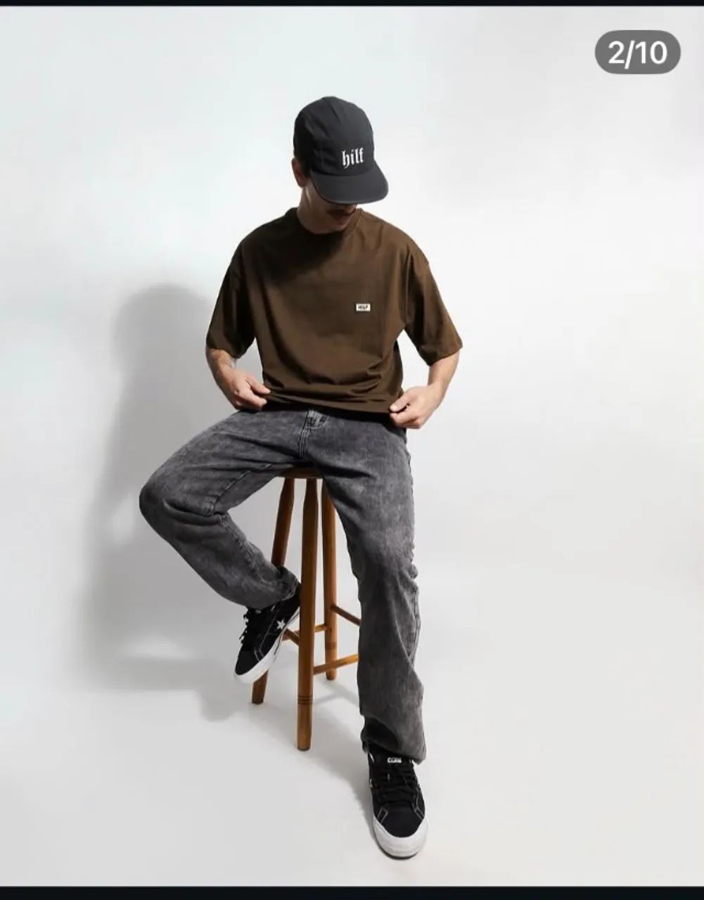 Calça Hilf cinza estonado
