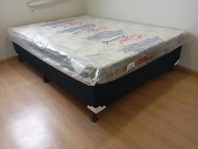 Cama Box Casal Base + Colchão D33 Nova  - Foto 4