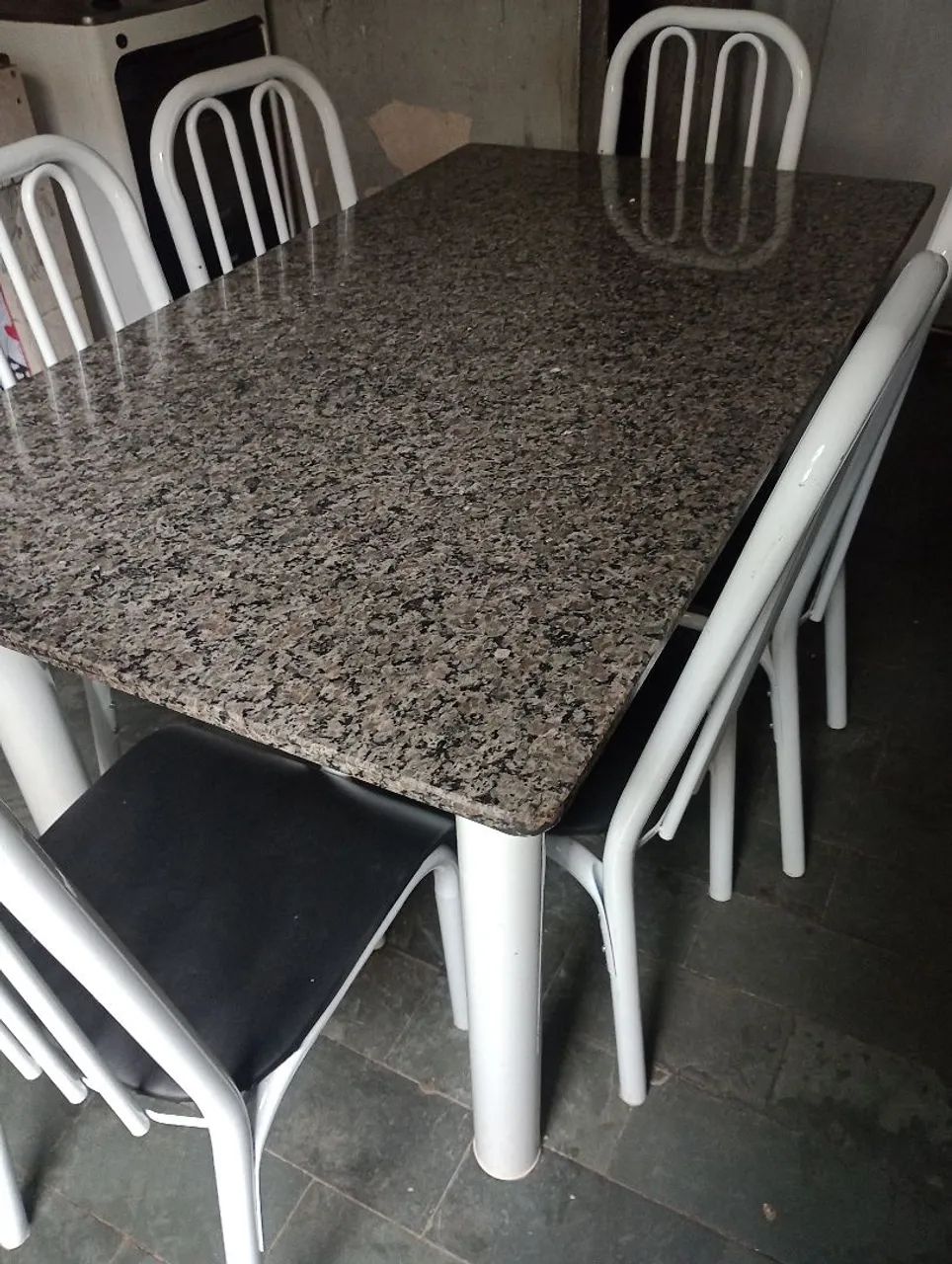 Mesa de granito 6 cadeiras - Foto 2