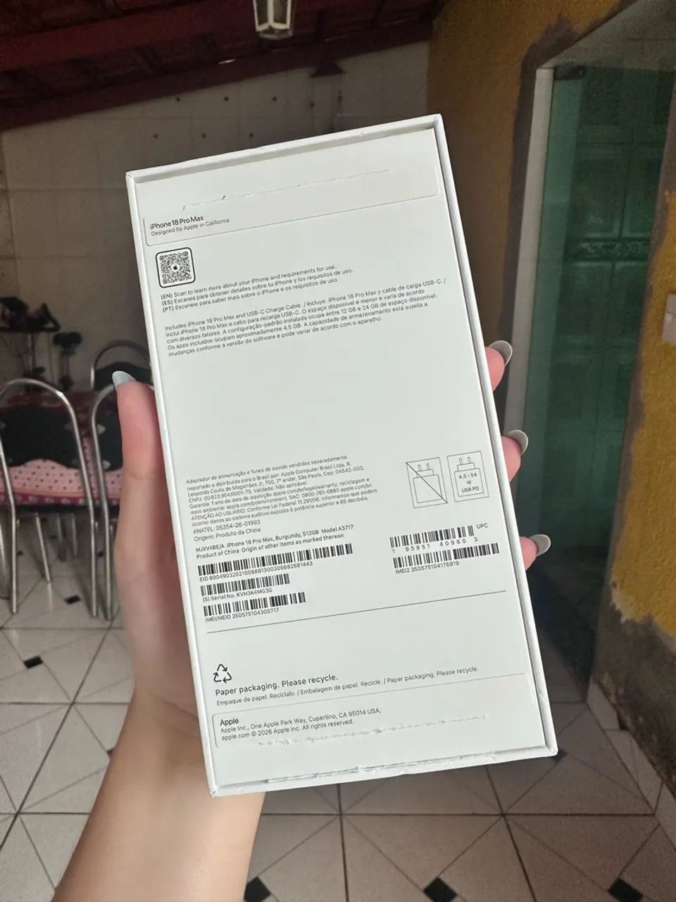 Caixa vazia de iPhone 18 pro Max  - Foto 3