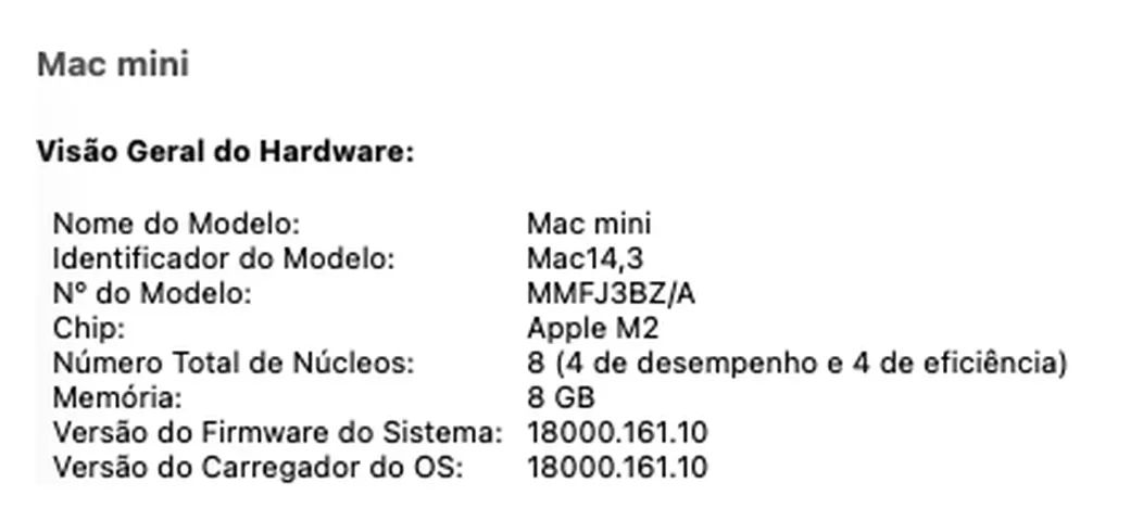 Mac Mini M2 2023 8GB 256GB SSD - Foto 3