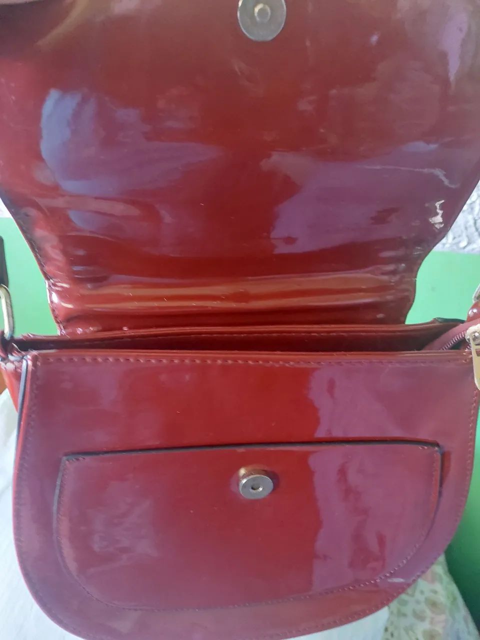 LIQUIDAÇÃO!! Bolsa Fem cor vinho - Foto 3