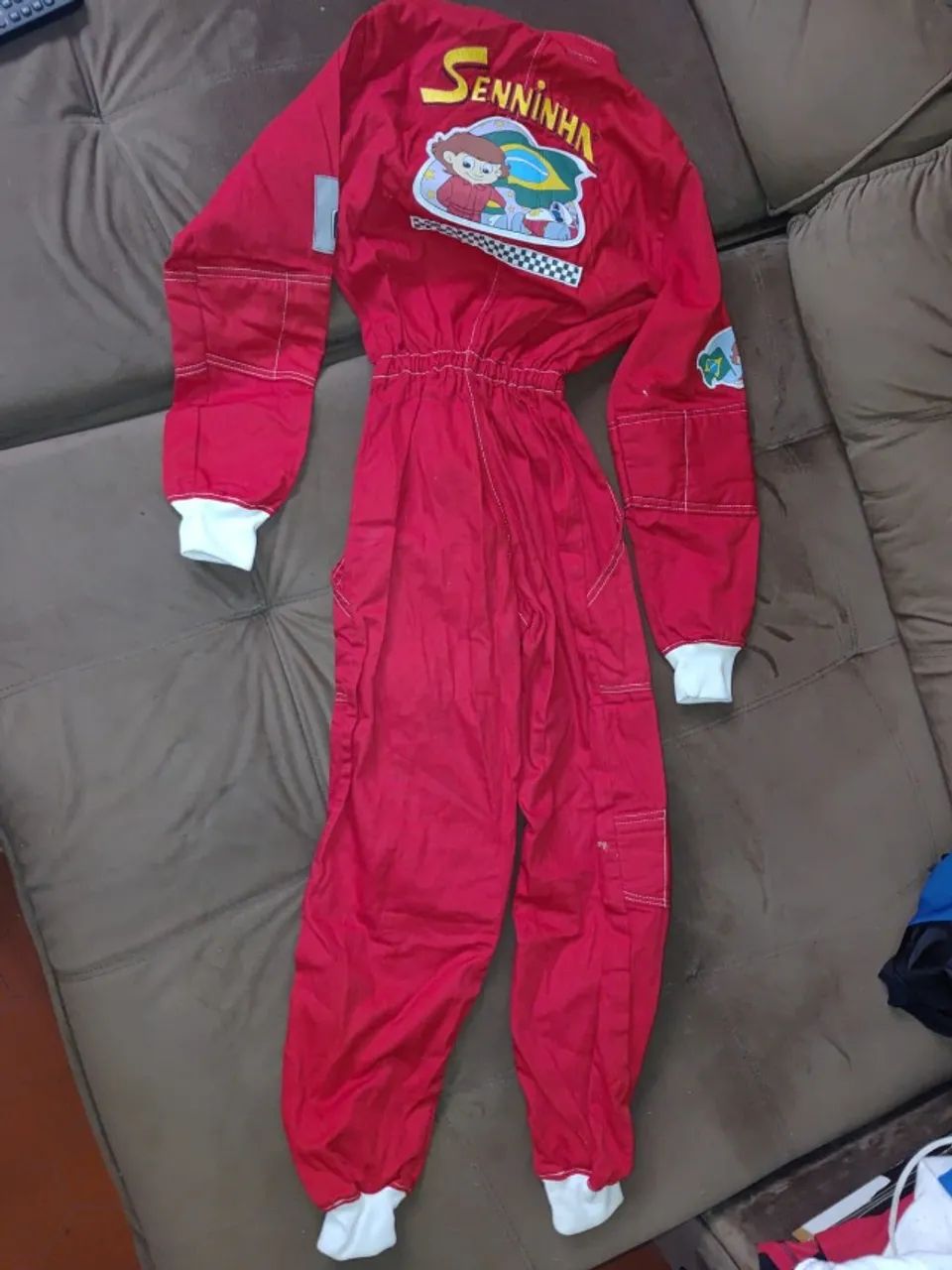 Macacão do AyrtonSenna Infantil e o Boneco do Seninha - Foto 4