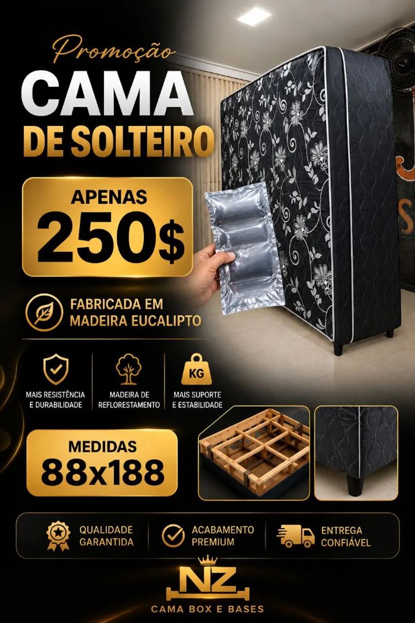 Cama box casal 