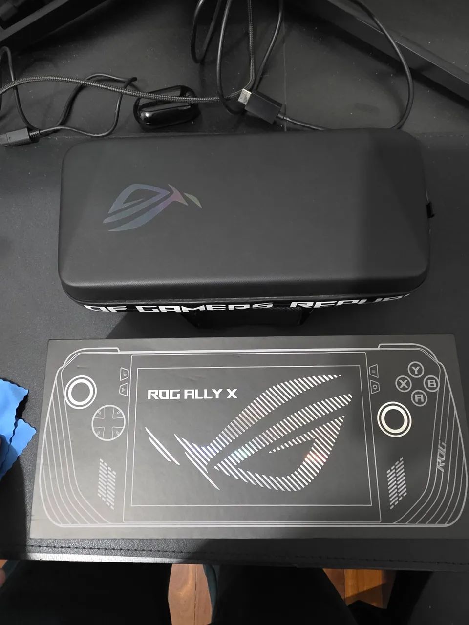 ROG Ally X com estojo de proteção e caixa - Foto 4
