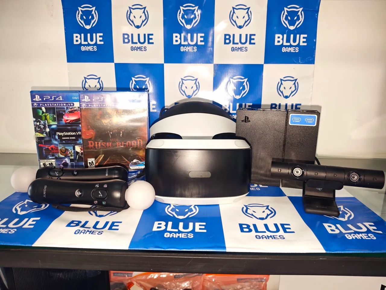 Playstation VR PS4 Completo com 2 Jogos