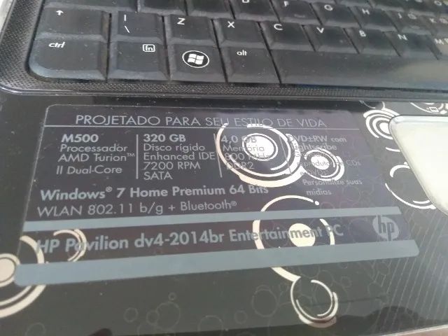 Notebook HP Pavilion dv4 2014br (funcionando, leia o anúncio) - Foto 3