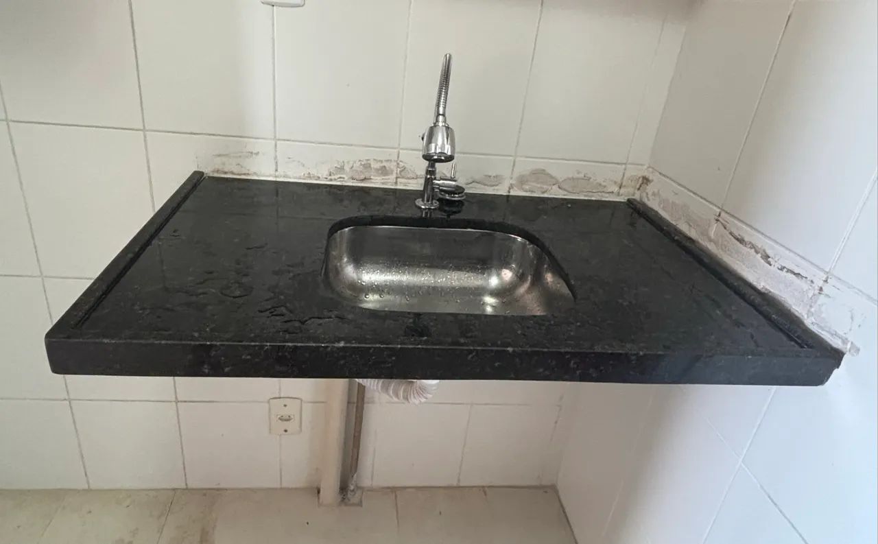 PIA DE COZINHA EM MÁRMORE PRETO GABRIEL - NOVA!