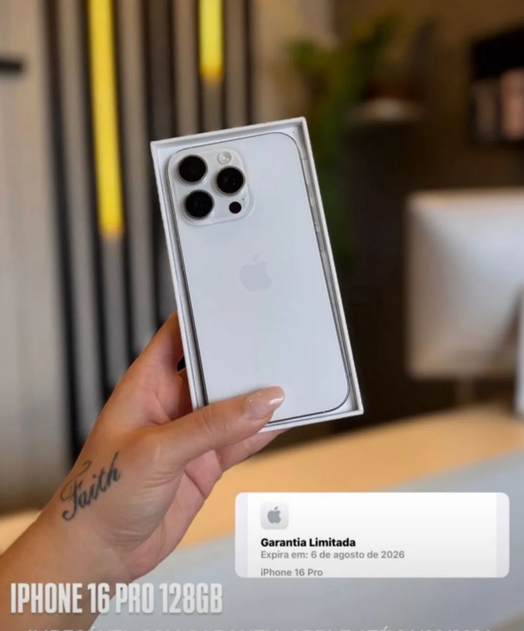 iPhone 16 pro branco 128gb 