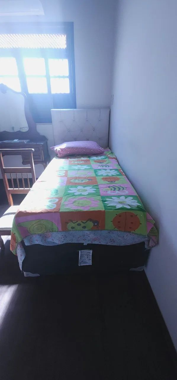 Cama box de solteira completa 
