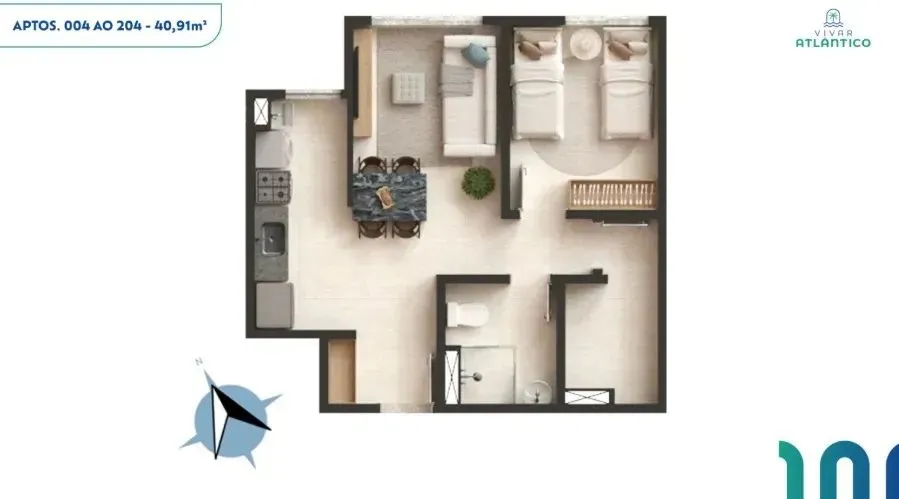 PLANTA 40m²