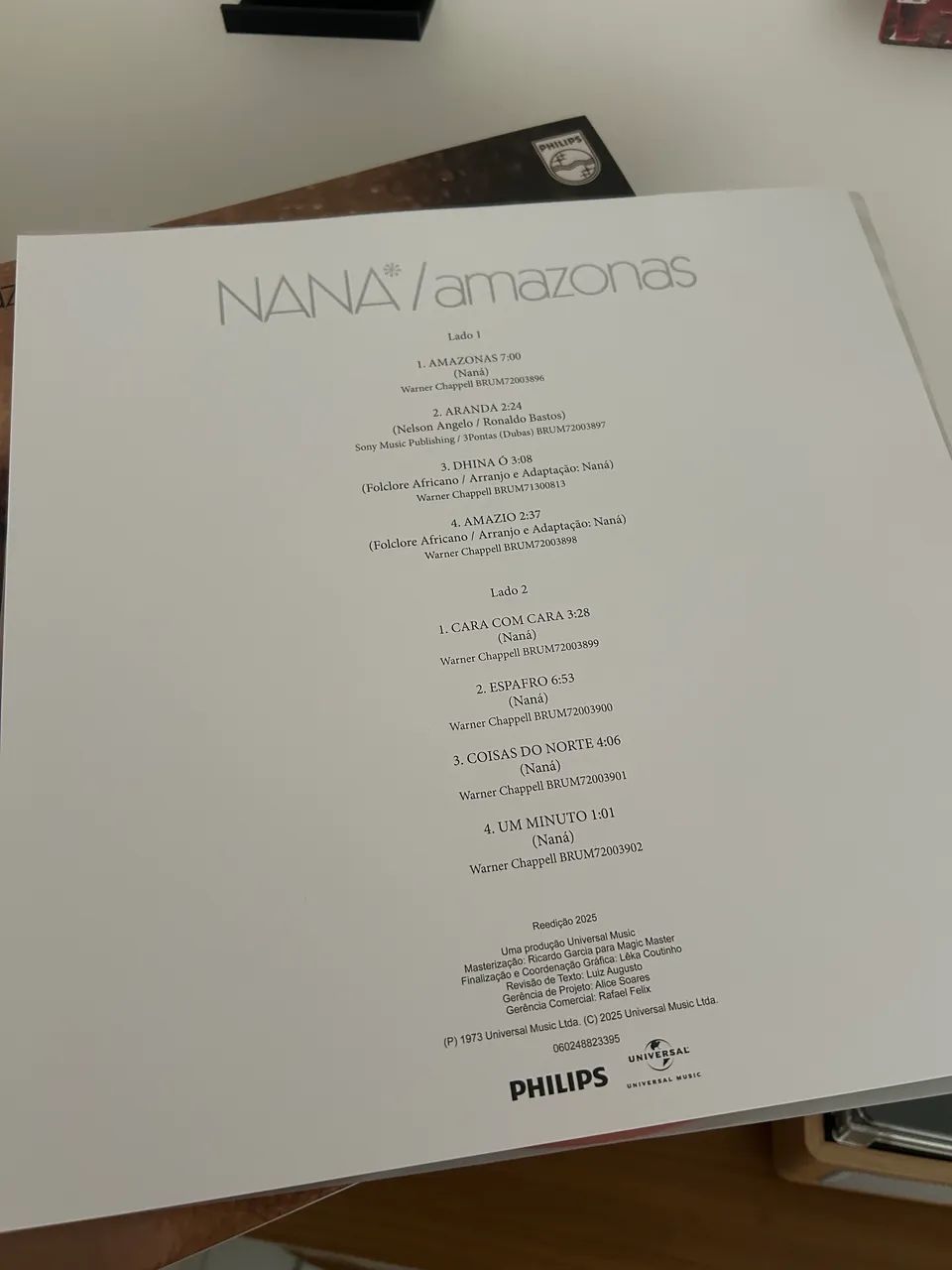 LP Disco de Vinil Naná Vasconcelos Amazonas - Foto 3
