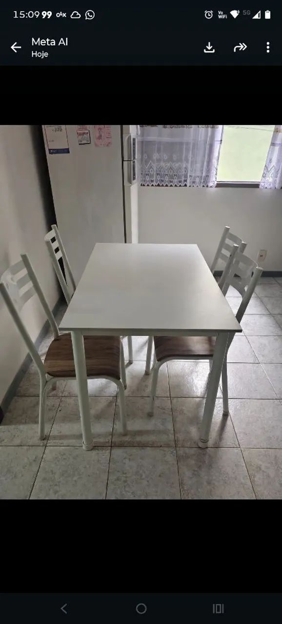 Mesa com 4 cadeiras  - Foto 2