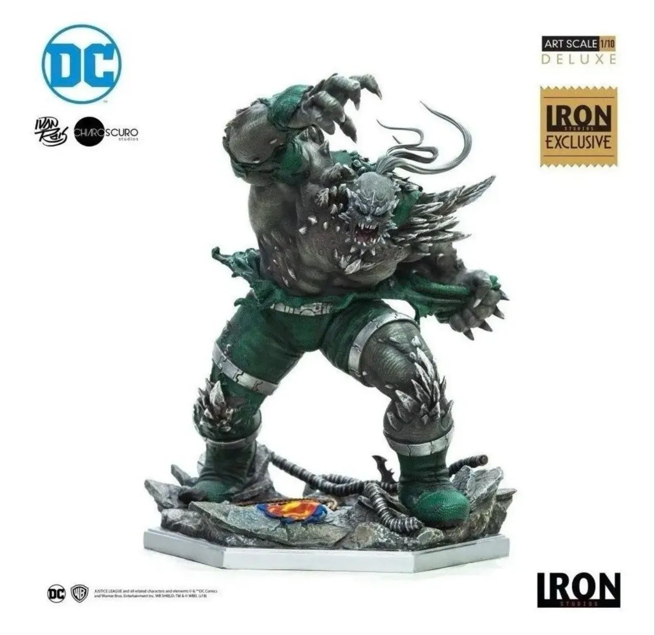 Doomsday Apocalipse Dc 1/10 Iron Studios Ccxp Exclusivo - Foto 3