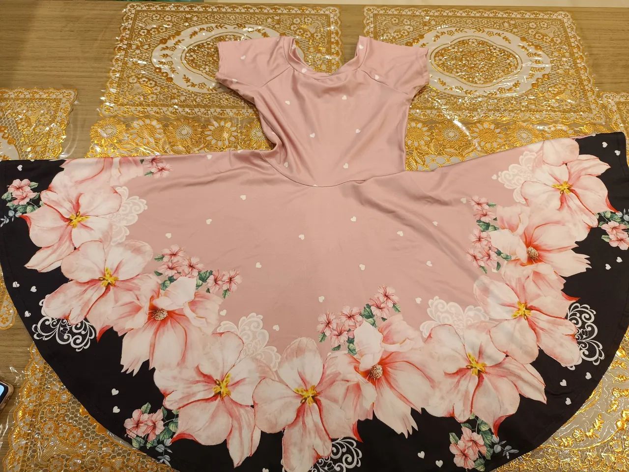 Vestido godê infantil 8/10/12anos  - Foto 2