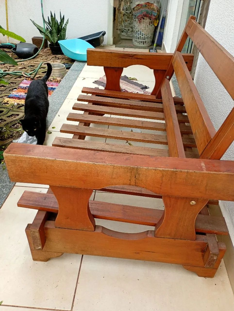 Sofá de madeira rústico  - Foto 2