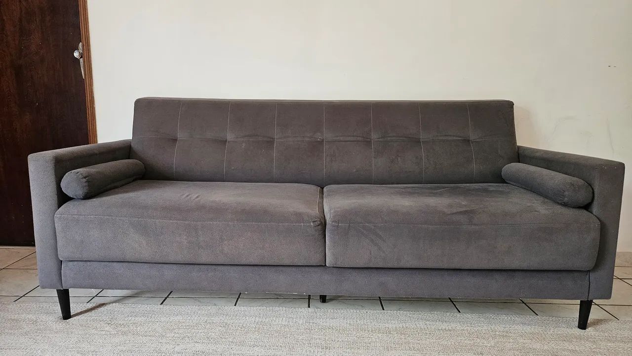 Sofá moderno cinza - Foto 2