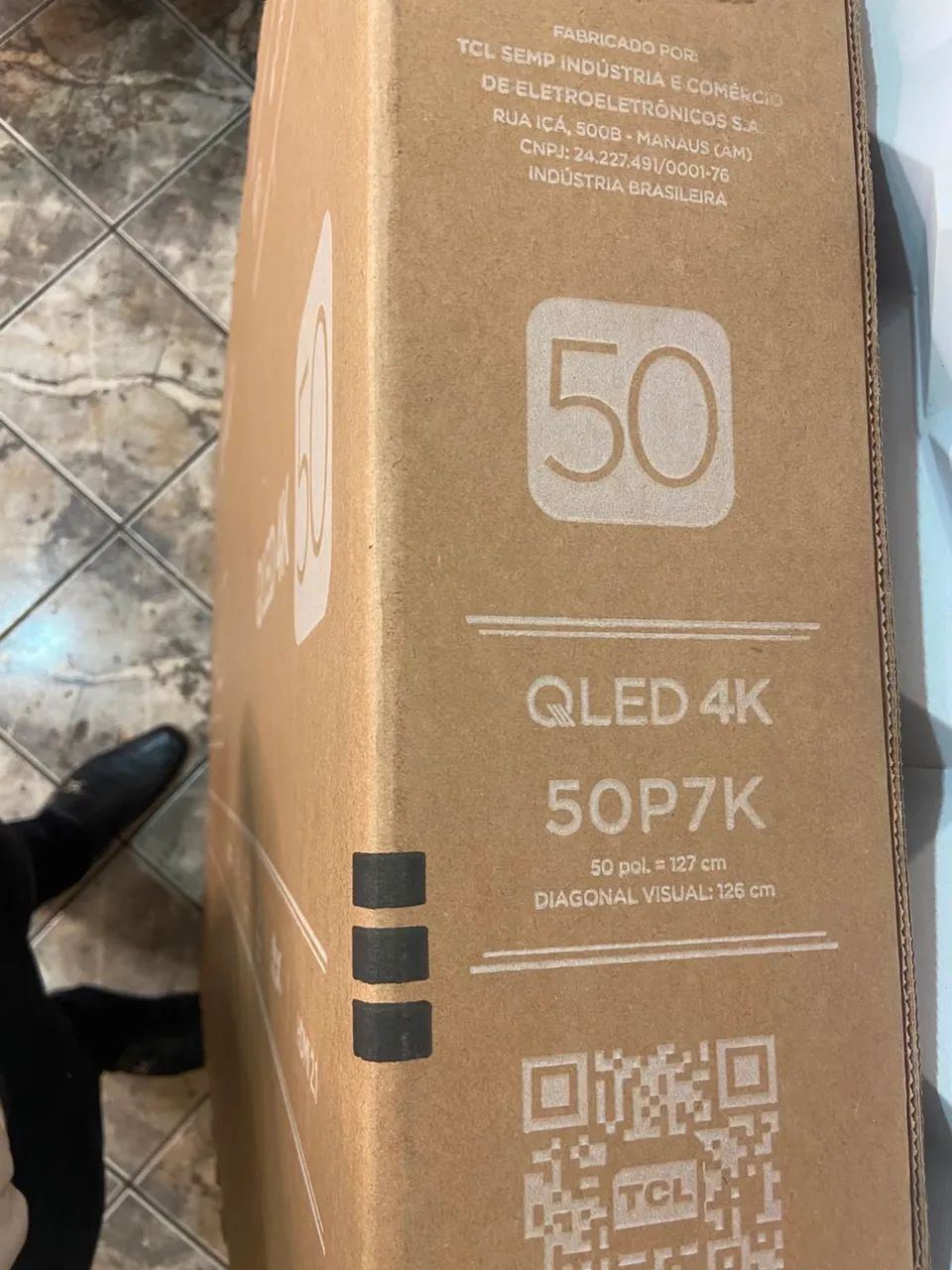 Televisão 50 polegadas TCL na caixa - Foto 2