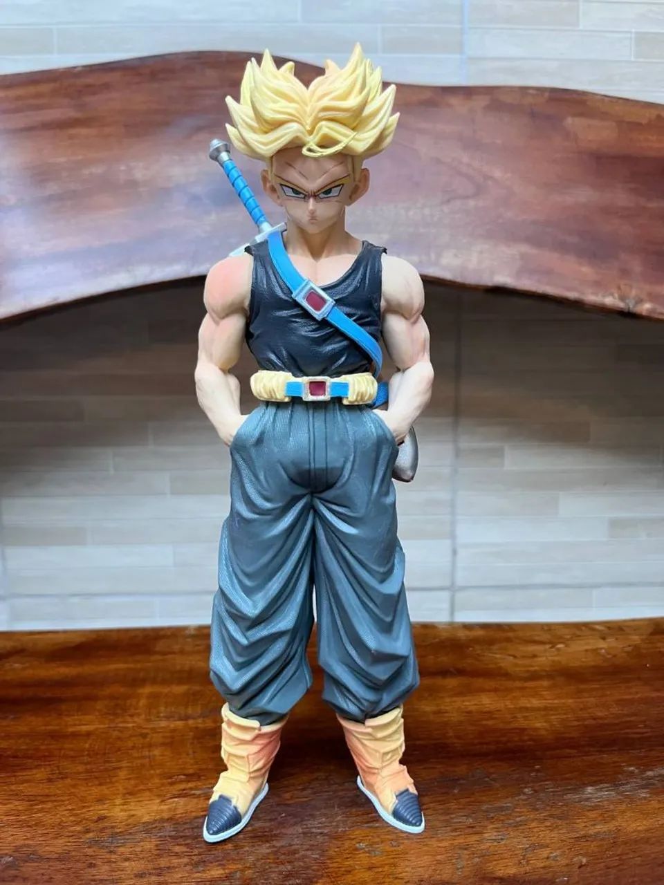 Action Figure Dragon Ball - Trunks SJJ 26cm Com 2 Heads - Foto 2