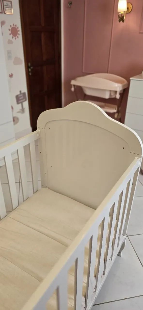 Berço americano com colchão impermeável Ortobom  - Foto 5