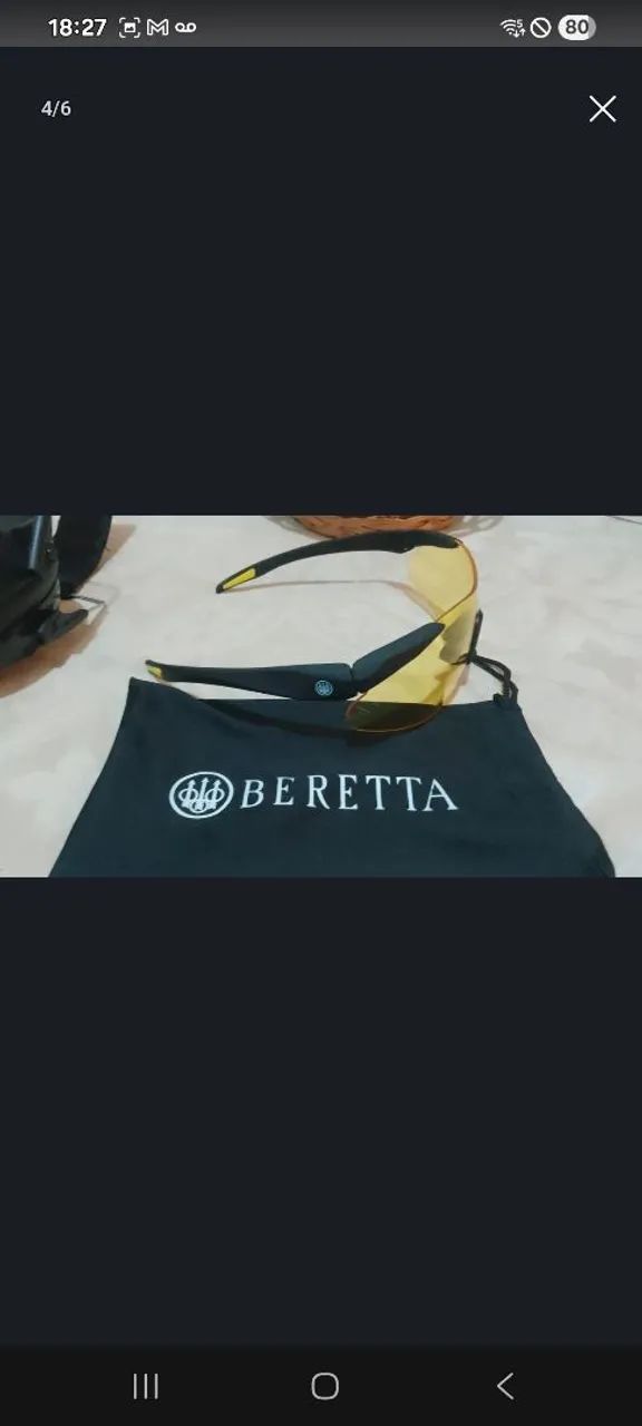 Fone e óculos para estande de tiro Bereta  - Foto 3