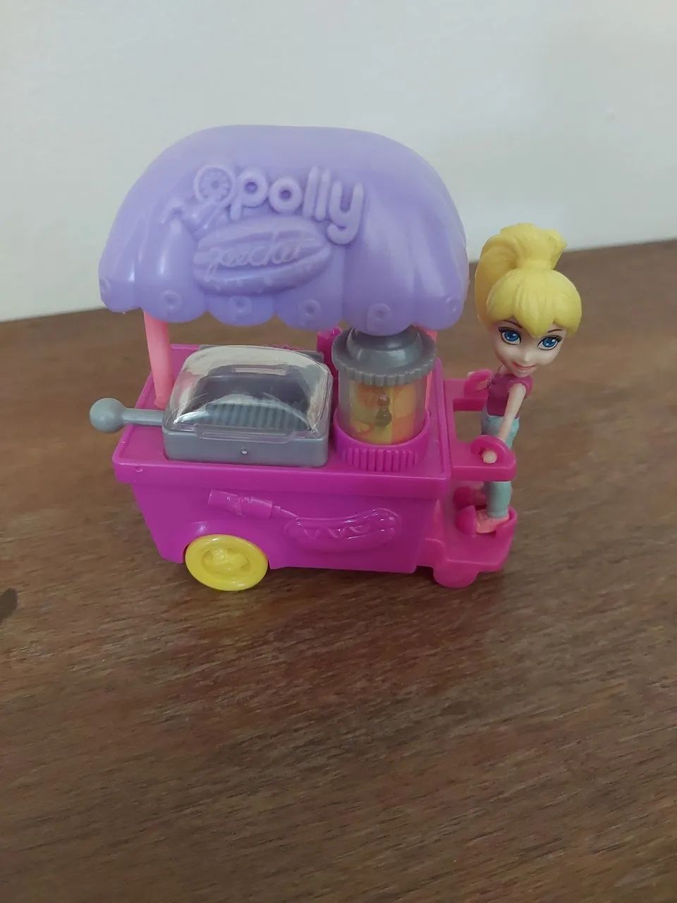 Carrinho de lanche Polly com boneca - Foto 2