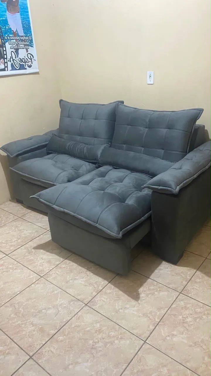 Sofá retrátil assento em fibra  - Foto 3