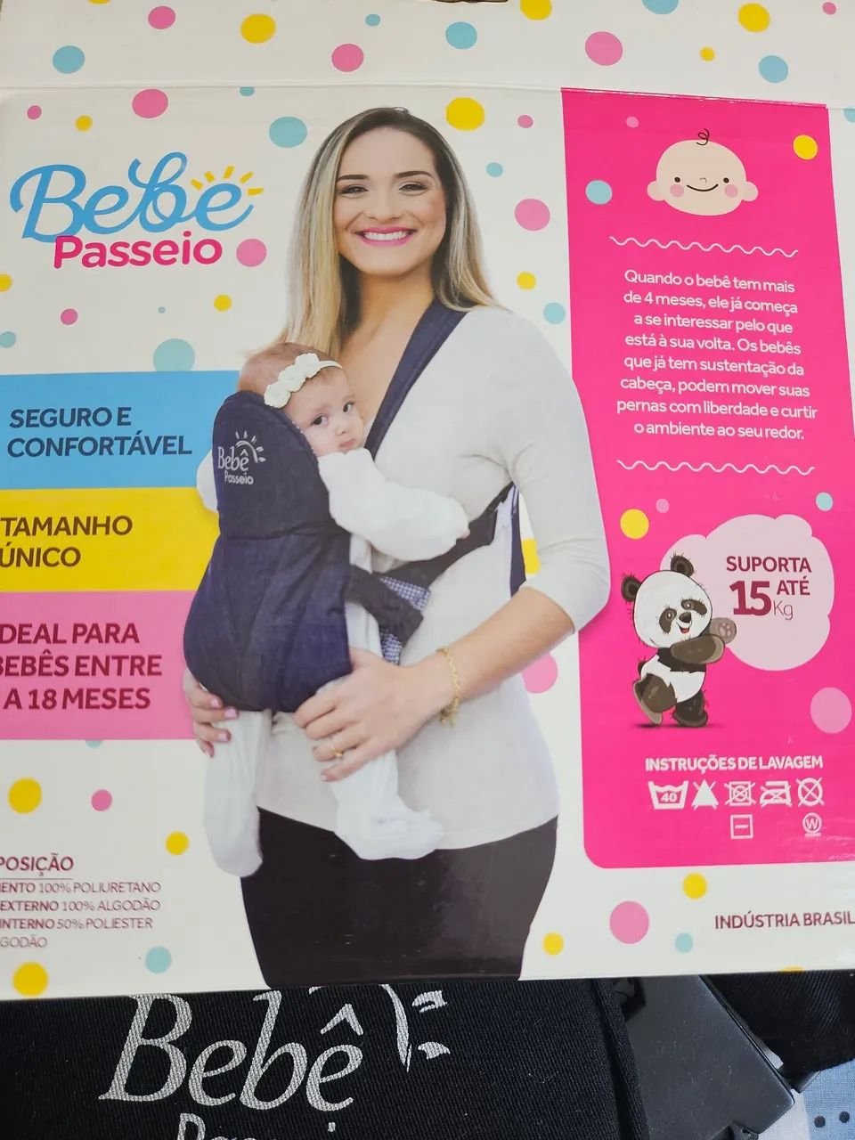 Bebê Canguru ( bolsa  bebê passeio)  - Foto 5