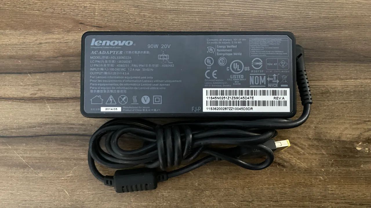 Fonte Lenovo 90W 20v Modelo ADLX90NCC2A  - Foto 3