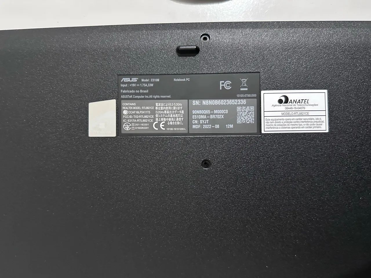 Notebook ASUS E510