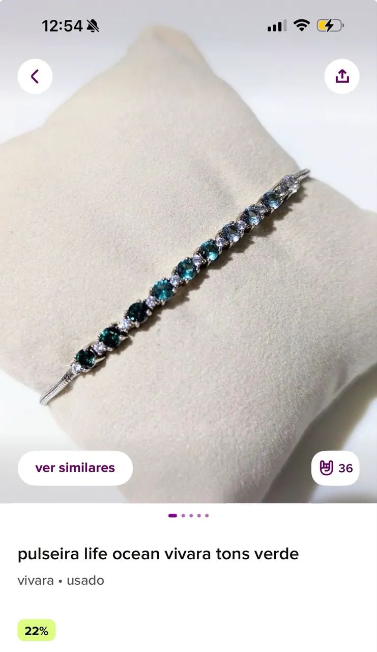 Pulseira life ocean vivara tons verde