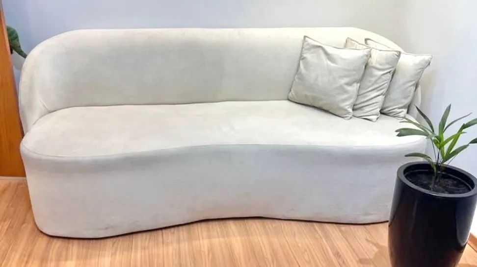 Sofá curvo luxo