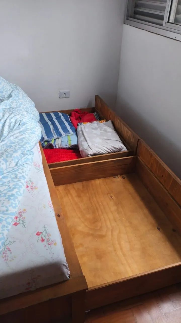 cama queen size com gavetas - Foto 3