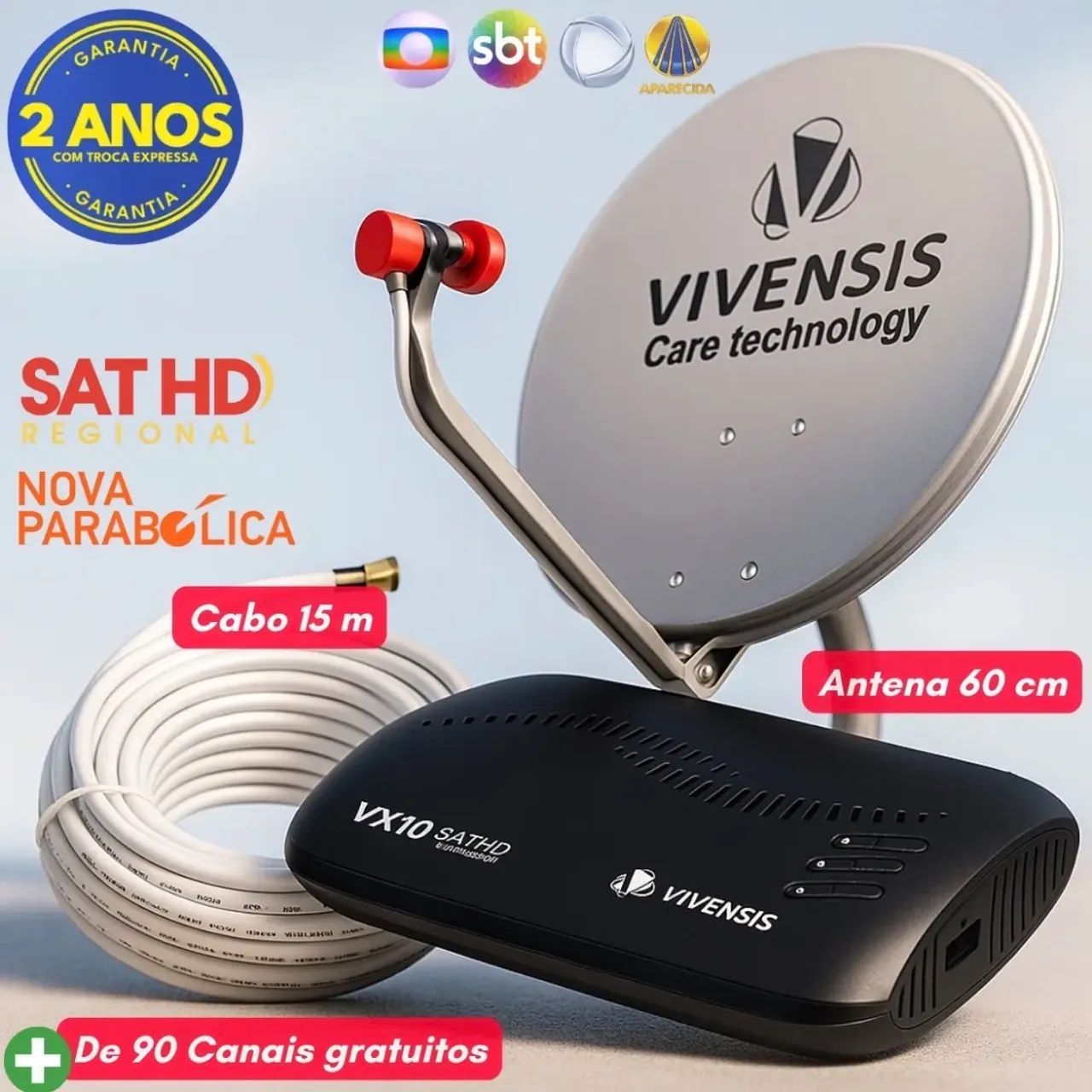 kit nova parabolica digital 